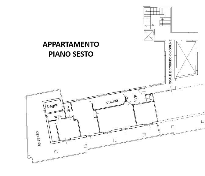 Planimetria Attico a Civitanova Marche - 1