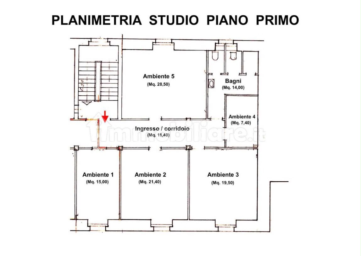 Planimetria Ufficio a Macerata - 1